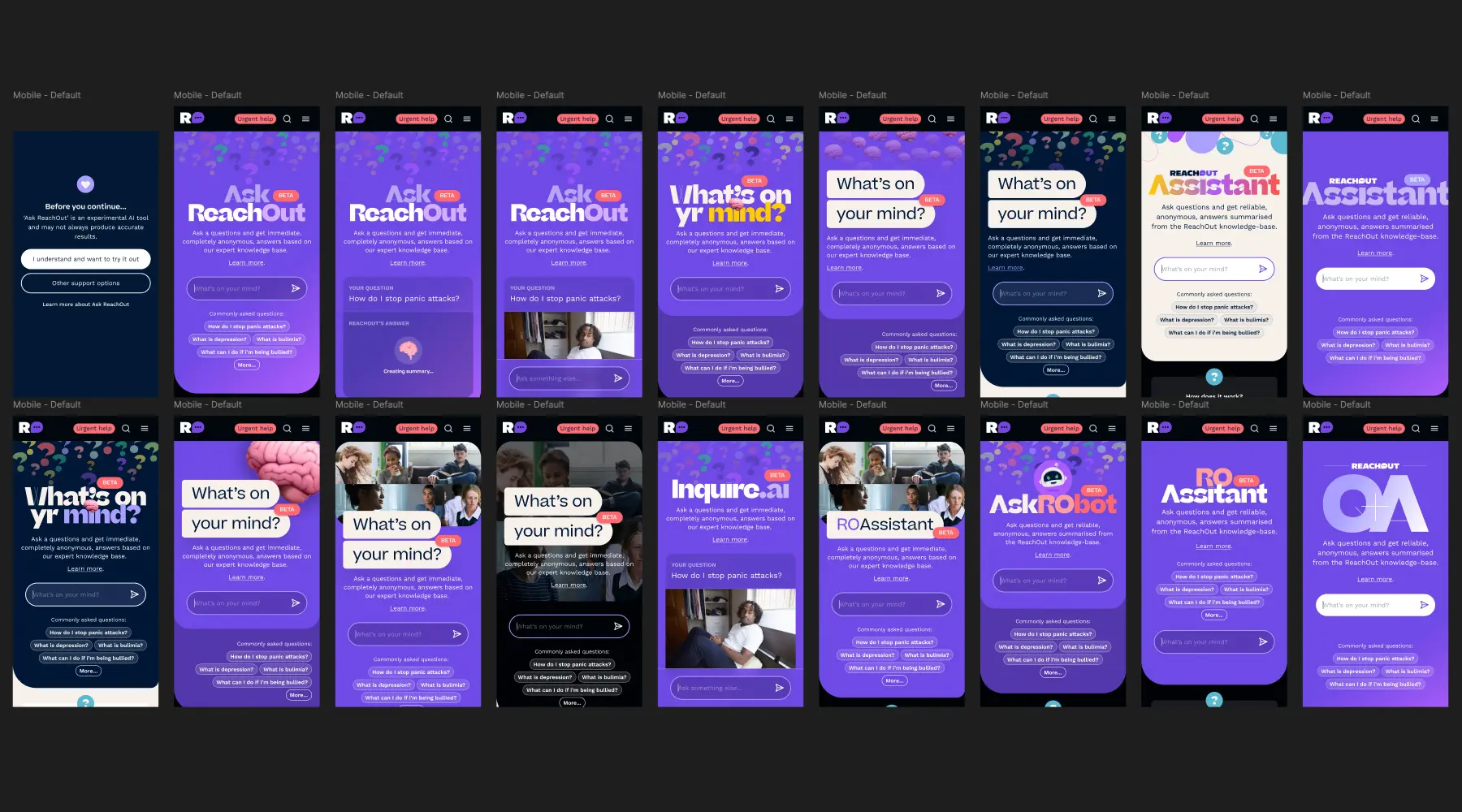 Various UI concepts